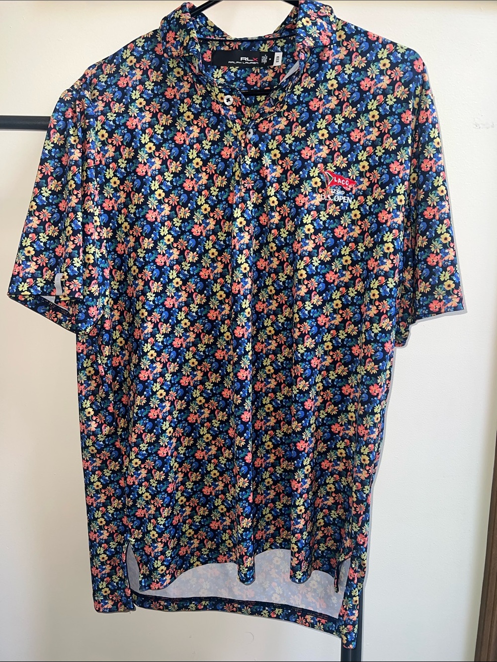 Men's 2023 U.S. Open Polo Ralph Lauren Lightweight Poppy Floral Printed Airflow